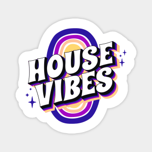 HOUSE MUSIC - House Vibes (Blue/purple/sand) Magnet