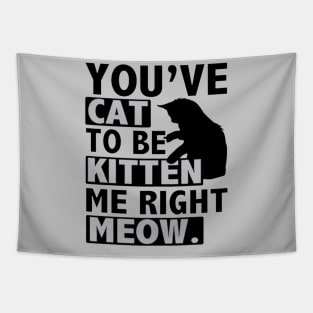 You've Cat To Be Kitten Me Right Meow Tapestry