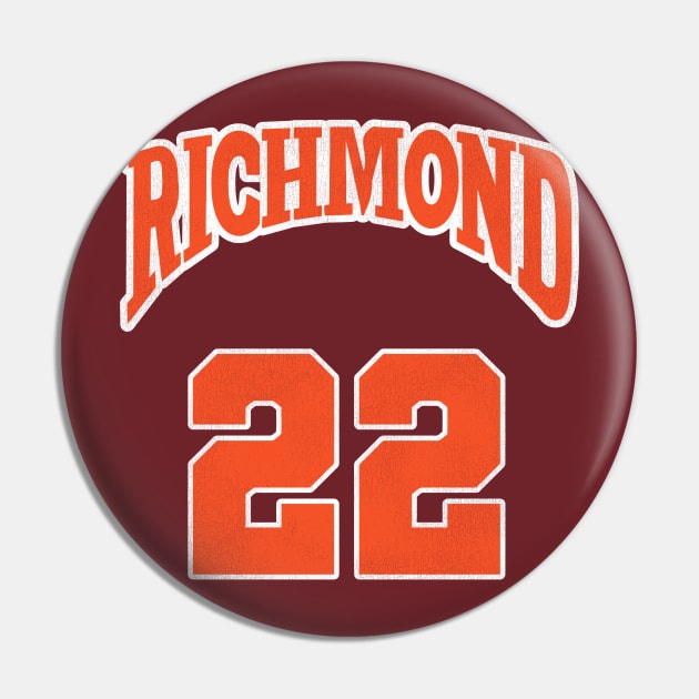 Richmond Timo Cruz Coach Carter Movie Basketball Jersey Pin by darklordpug