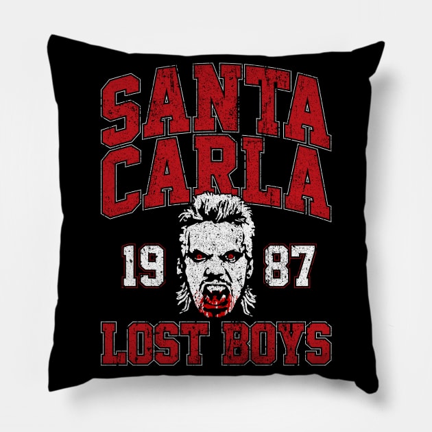 Santa Carla Lost Boys Pillow by huckblade