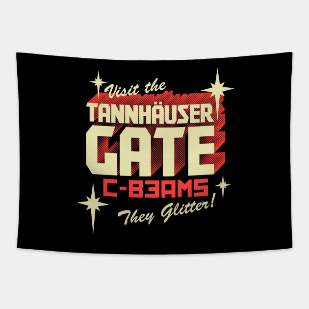 Tannhäuser Gate Tapestry by robotrobotROBOT