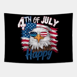 4th of July - American Eagle T-Shirt Tapestry