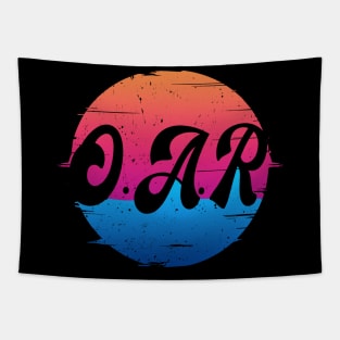 Graphic Lovely O.A.R Name Flowers Retro Vintage Styles Tapestry