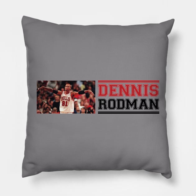 Dennis Rodman Pillow by BAOM_OMBA