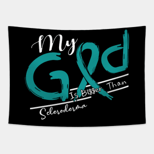 Scleroderma Awareness My God Is Stronger - In This Family No One Fights Alone Tapestry