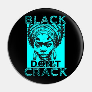 Black Don't Crack Turquoise 2 Pin