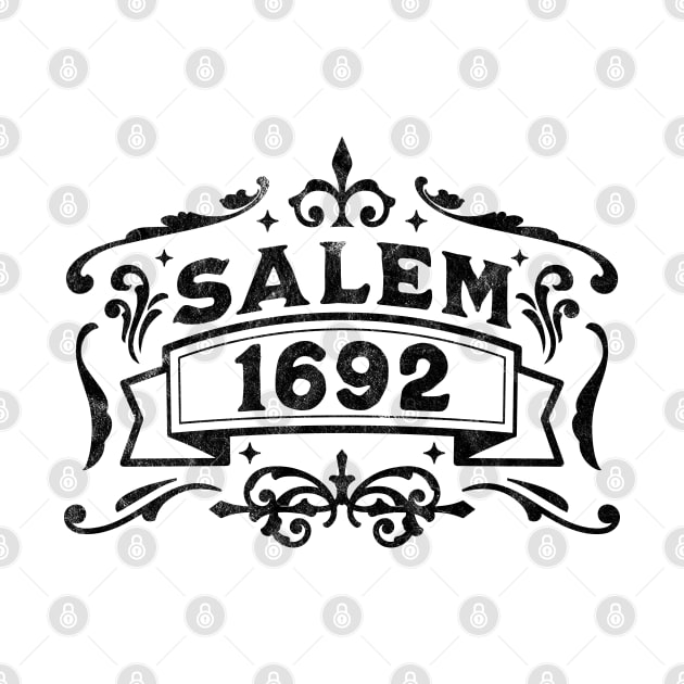 Salem 1692 - Salem Witch Trials - Retro Vintage Distressed by OrangeMonkeyArt