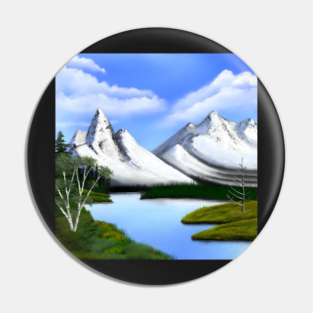 Alaskan Landscape Pin by NateArtDesign