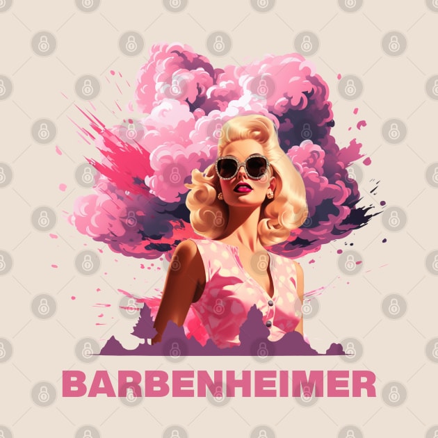 BARBENHEIMER | Barbie x Oppenheimer 2023 by Retro Travel Design