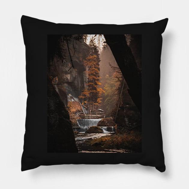 Bohemian Switzerland: Scenic Landscape Photography #2 Pillow by RichardCBAT