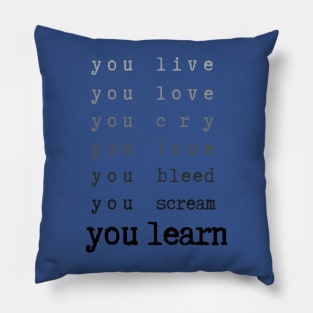 You Learn - Jagged Little Pill Pillow