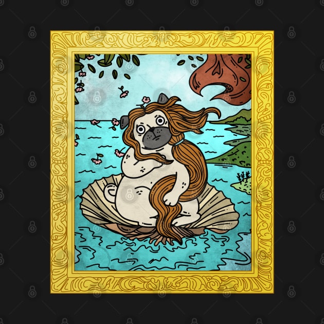 Pug mermaid - Dog Lover by taurusworld