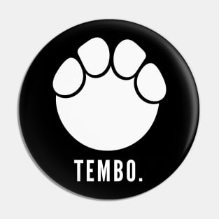 white TEMBO with footprint Pin