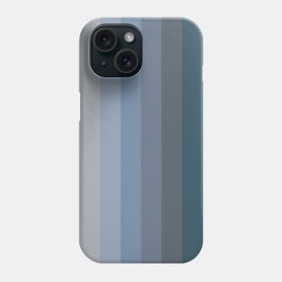 Gradient of 10 stripes, shades of blue Phone Case