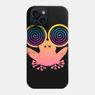 Hypnotic Abstract Frog - Cream Phone Case