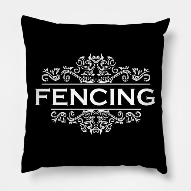 Sports Fencing Pillow by Shop Ovov