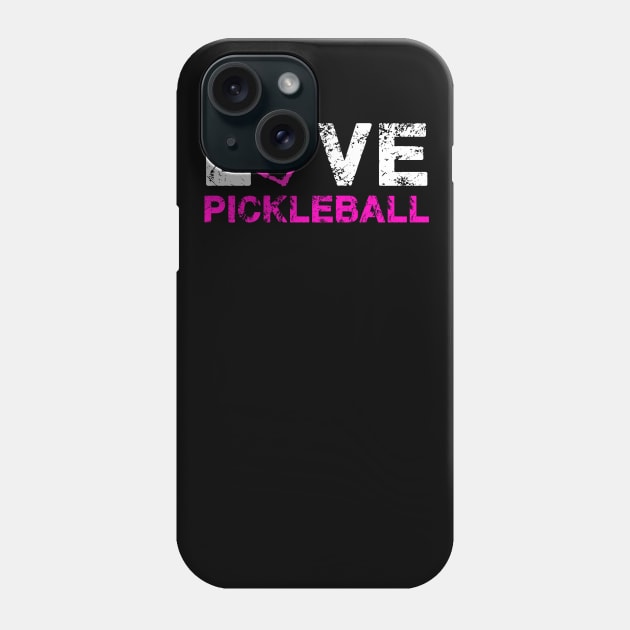 Love Pickle ball Phone Case by jmgoutdoors