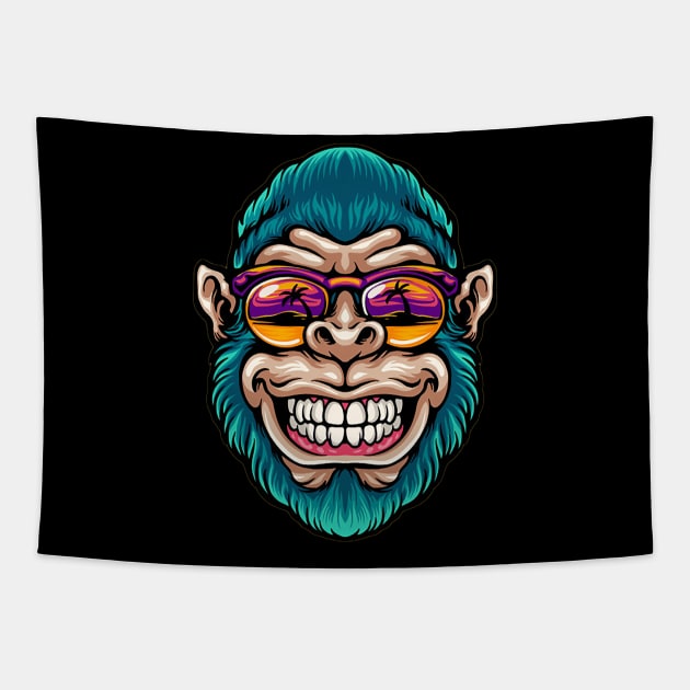 Cool Monkey Tapestry by Unknownvirtuoso