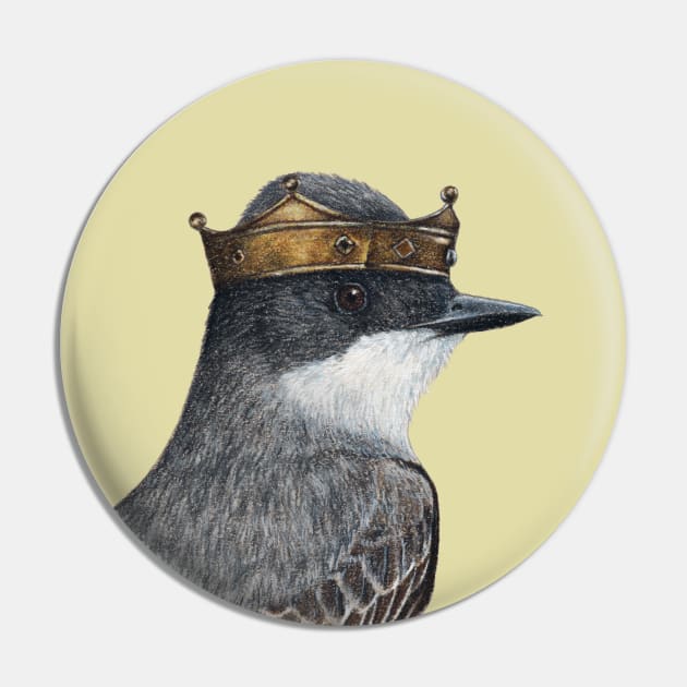 Eastern kingbird Pin by Mikhail Vedernikov