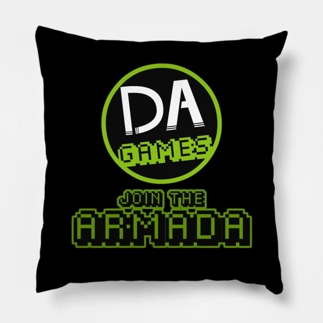 DAGames - JOIN THE ARMADA! Pillow by DAGamesOfficial