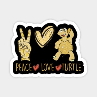 Peace Love Turtle Costume Gift Magnet