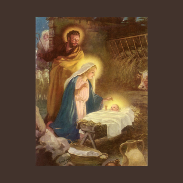 Vintage Christmas Nativity Scene - Nativity - Phone Case | TeePublic