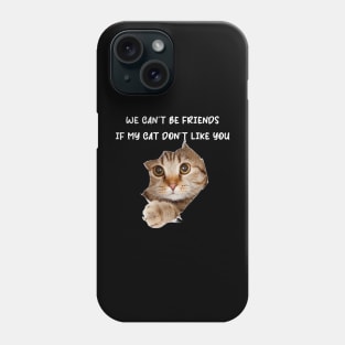 We Can't Be Friends If My Cat Don't Like You Phone Case