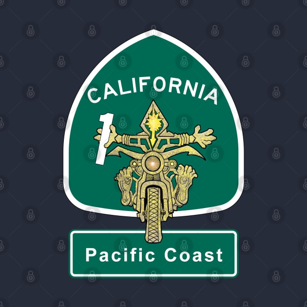 California Bikers Love Pacific Coast Highway by The Witness