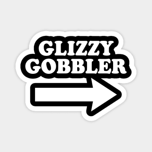 Glizzy Gobbler Pointing Arrow Magnet