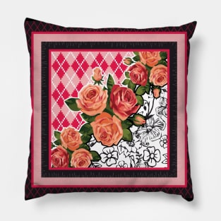 Colorful Roses Pillow