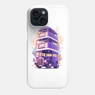 Purple Triple Decker Bus - Fantasy Phone Case