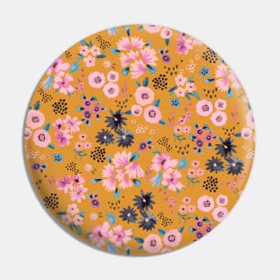 Little flowers Mustard 2 Pin