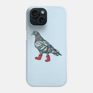 Pigeon in wellies Phone Case