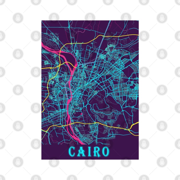 Cairo Neon City Map by tienstencil