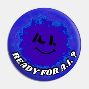 Ready for A.I.? Artificial intelligence on a colored patch Pin