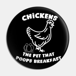 Chickens the pet that poops breakfast Pin