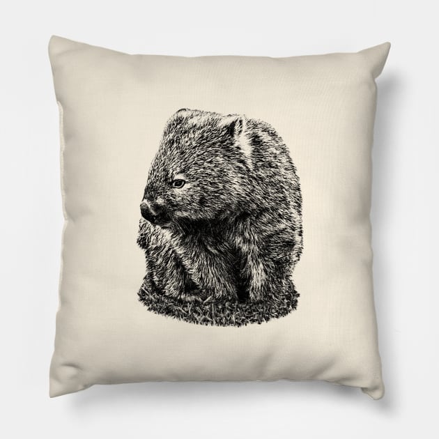 Wombat Pillow by Guardi