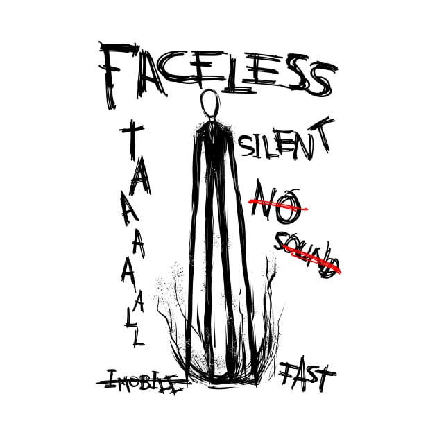 The Silent Horror of Slender Man: Confronting the Faceless Entity by Holymayo Tee