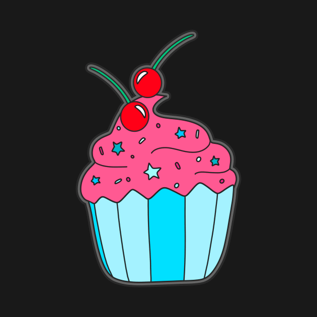 Cupcake by Kelly Louise Art