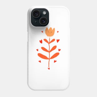 naive flower doodle Phone Case