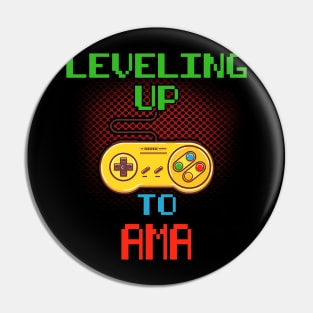 Promoted To AMA T-Shirt Unlocked Gamer Leveling Up Pin