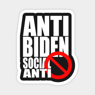 anti biden social club Magnet