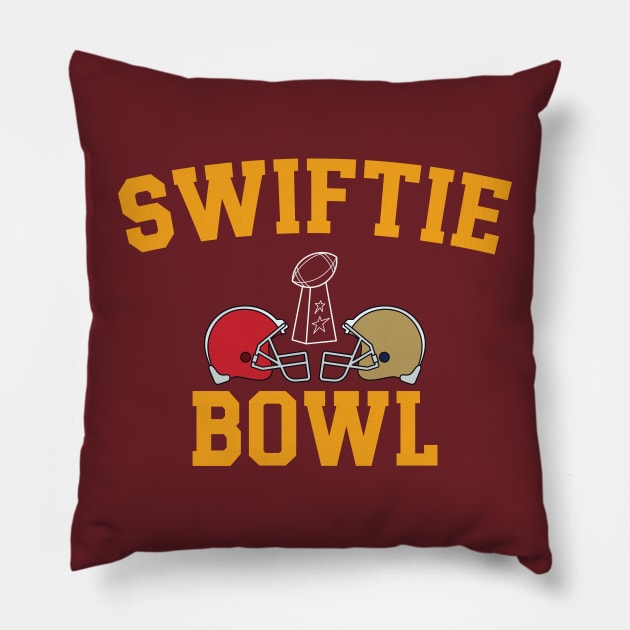 Swiftie Bowl LVIII 2024 Pillow by Emma