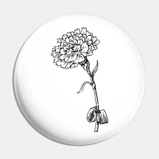 aesthetic minimalist hand drawn flower Pin