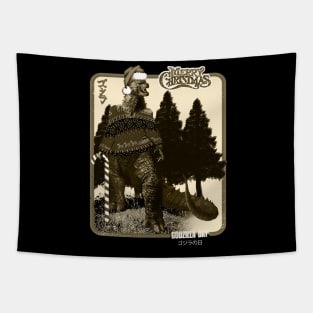 Godzilla christmas Tapestry