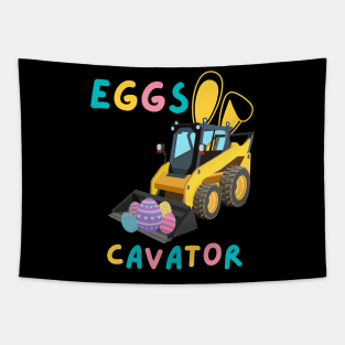 Eggs Cavator Bunny Excavator Cute Easter Day Toddler Cool Tapestry