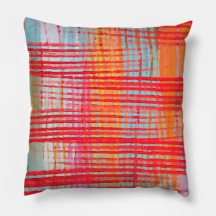 Modern abstract lines texture digital Pillow