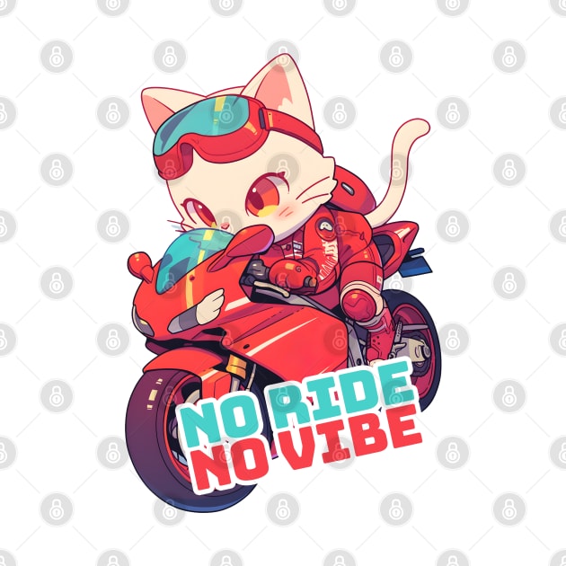 Cool cat riding motorbike by AestheticsArt81