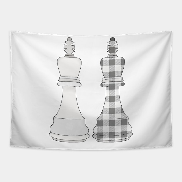 Game On Chess Tapestry by DiegoCarvalho