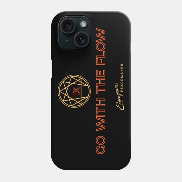 Enneagram 9 Typography Phone Case by calebfaires